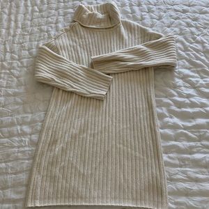 Turtleneck sweater dress